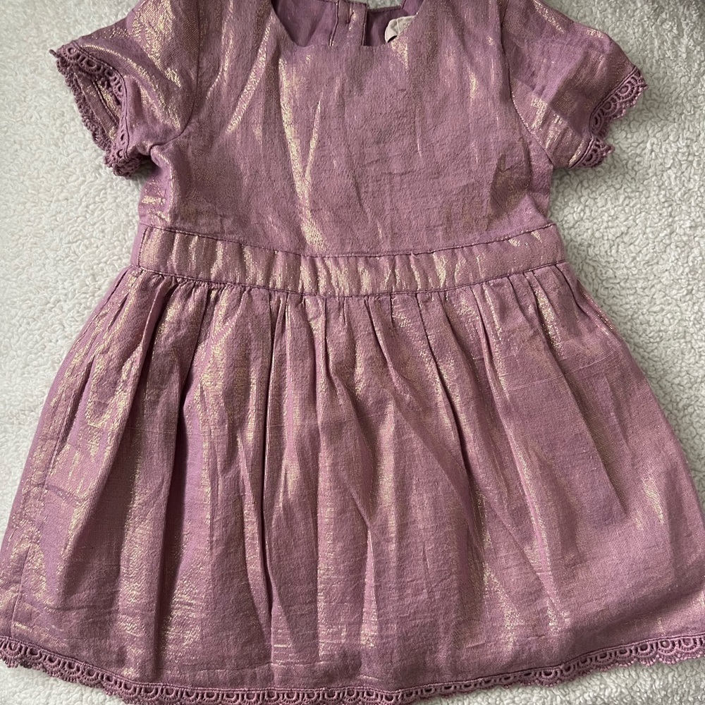 Peek Shimmer Dress 12-18m